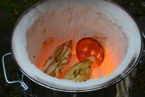 Edelstahl Wäscheeimer-Rakuofen